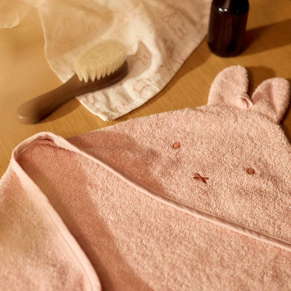 Cape de bain bébé Miffy - Silk Rose