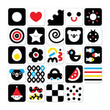 Cartes contraste noir et blanc