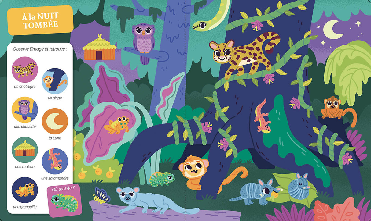 Livre Cherche et trouve des tout-petits - La jungle et la savane