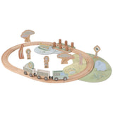 Circuit de train en bois Safari Friends
