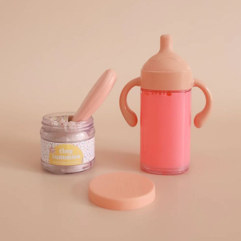Biberon & petit pot spécial anniversaire pour poupée