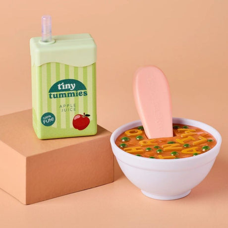 Box soupe alphabet et jus de pomme