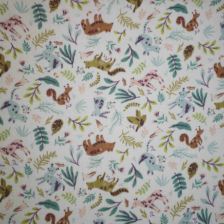 Couverture hiver animaux de la forêt