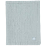 Couverture été gaze de coton Jacquart bleu Sea Green
