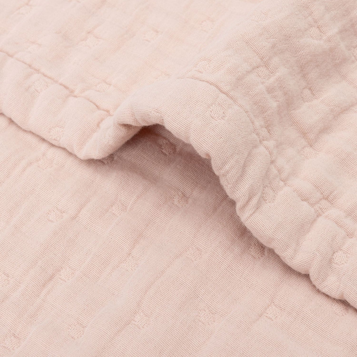 Couverture été gaze de coton Jacquart Wild Rose