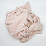 Couverture hiver rose soleil blanc