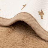Couverture bébé gauffré pilou mini teddy bear