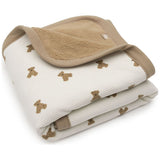 Couverture bébé gauffré pilou mini teddy bear