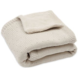 Couverture bébé doublée pilou Sprinkle Knit - Sand