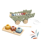 Crocodile à tirer multiactivtés xylophone