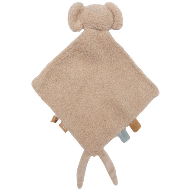 Doudou plat attache tétine éléphant Suki