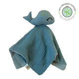 Doudou plat baleine en coton bio