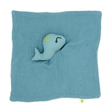 Doudou plat baleine en coton bio