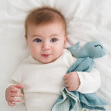 Doudou plat baleine en coton bio