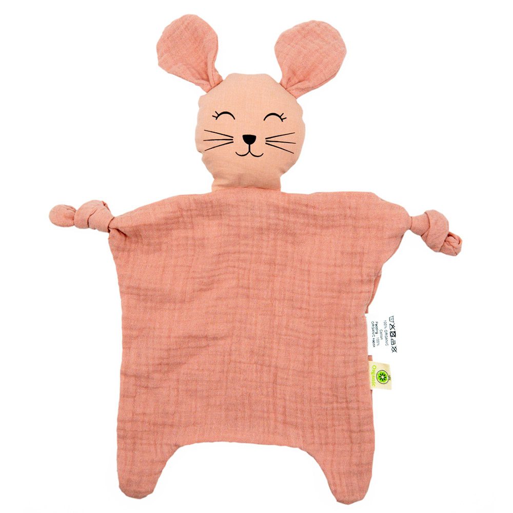 Doudou plat coton bio souris