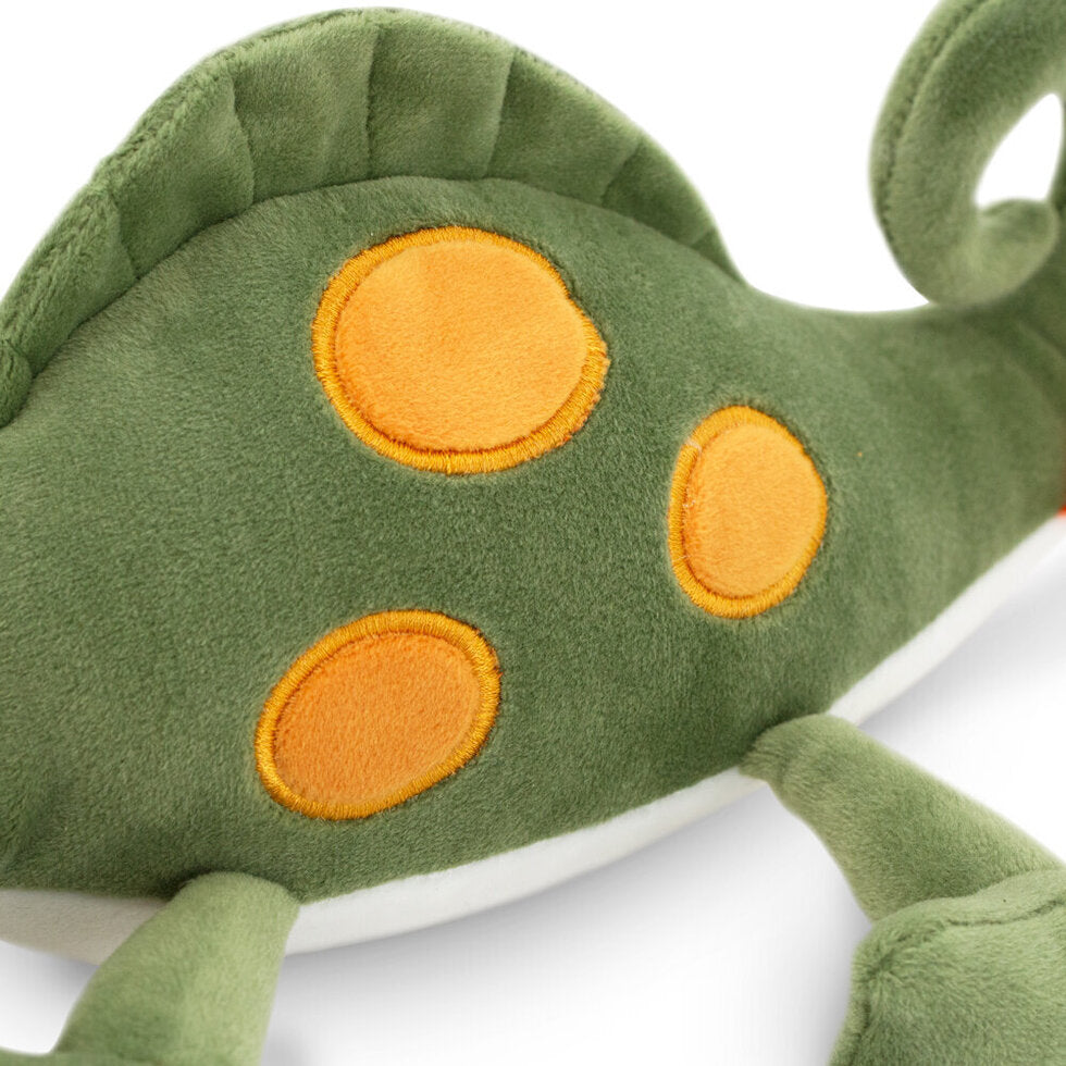 Peluche caméléon vert