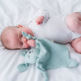 Doudou plat coton bio lapin
