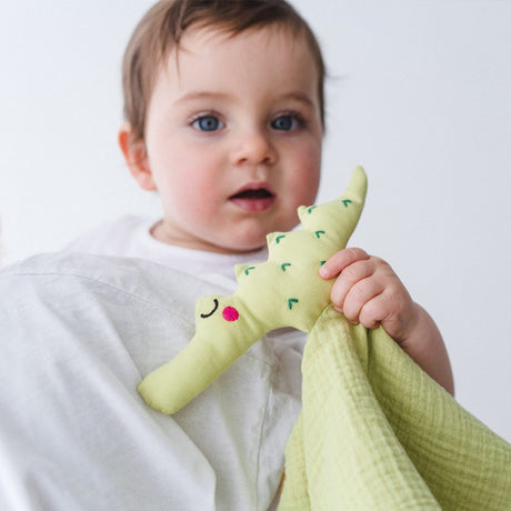 Doudou plat coton bio crocodile