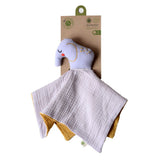 Doudou plat coton bio éléphant