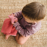 Doudou plat étoile de mer en coton bio