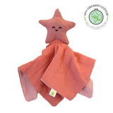 Doudou plat étoile de mer en coton bio