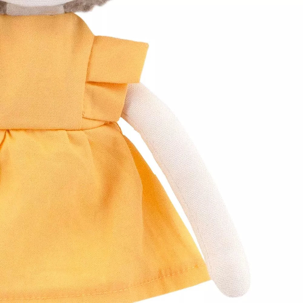 Peluche Zoé la brebis, robe jaune