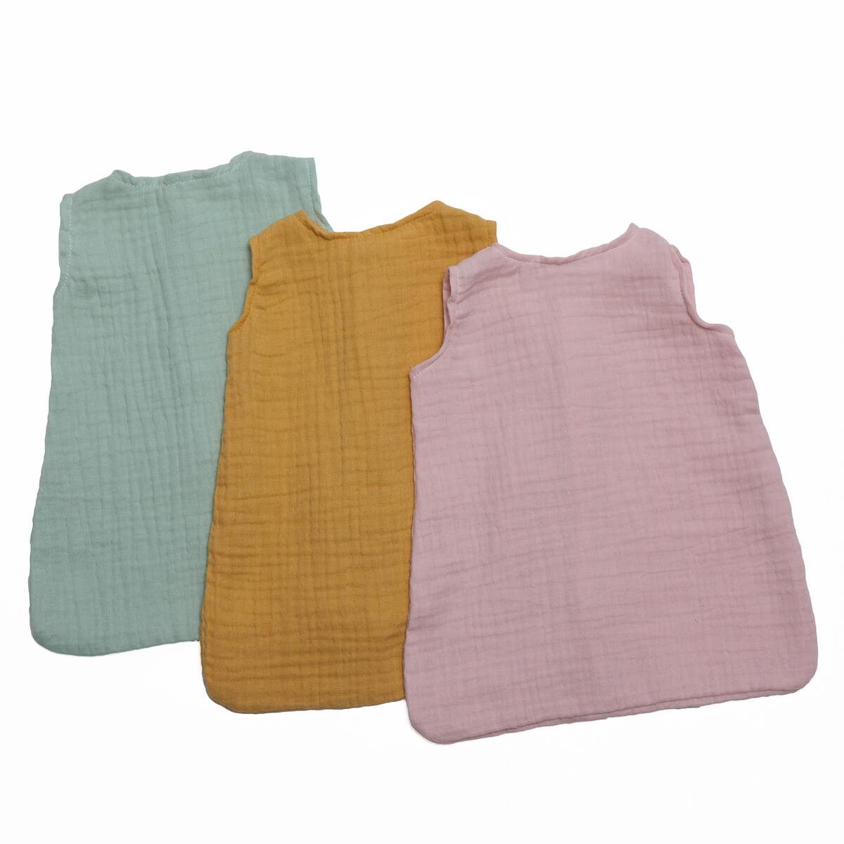 Gigoteuse poupée gaze de coton vert