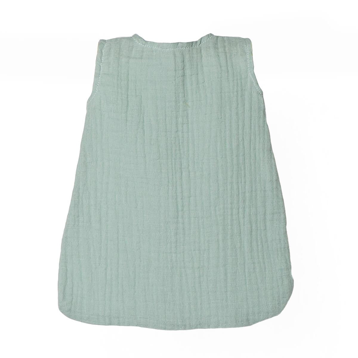 Gigoteuse poupée gaze de coton vert