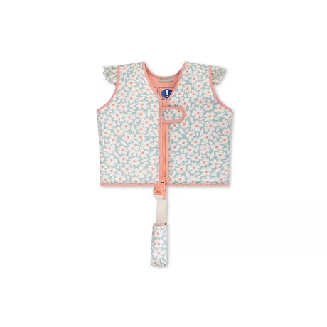 Gilet de natation fleurs bleu 2 - 3 ans