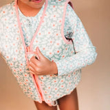 Gilet de natation fleurs bleu 2 - 3 ans