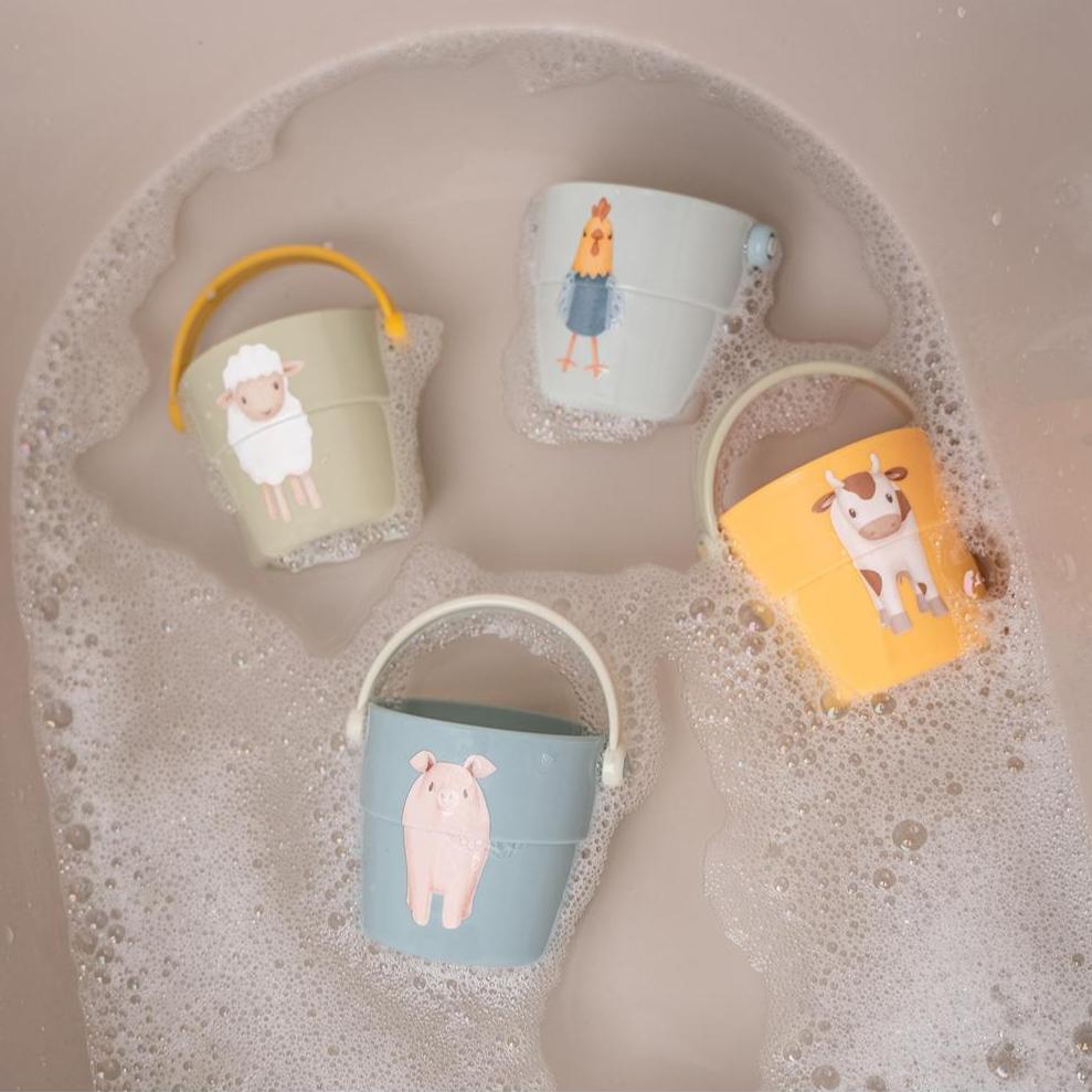 Gobelets de bain Little Farm