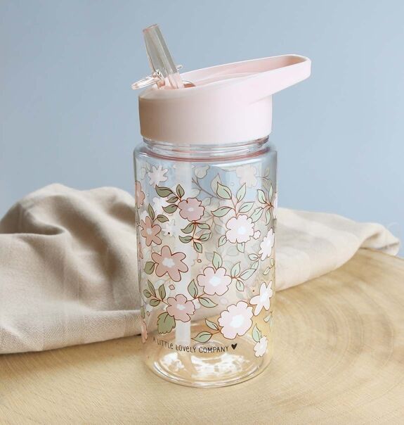 Gourde fleurs rose