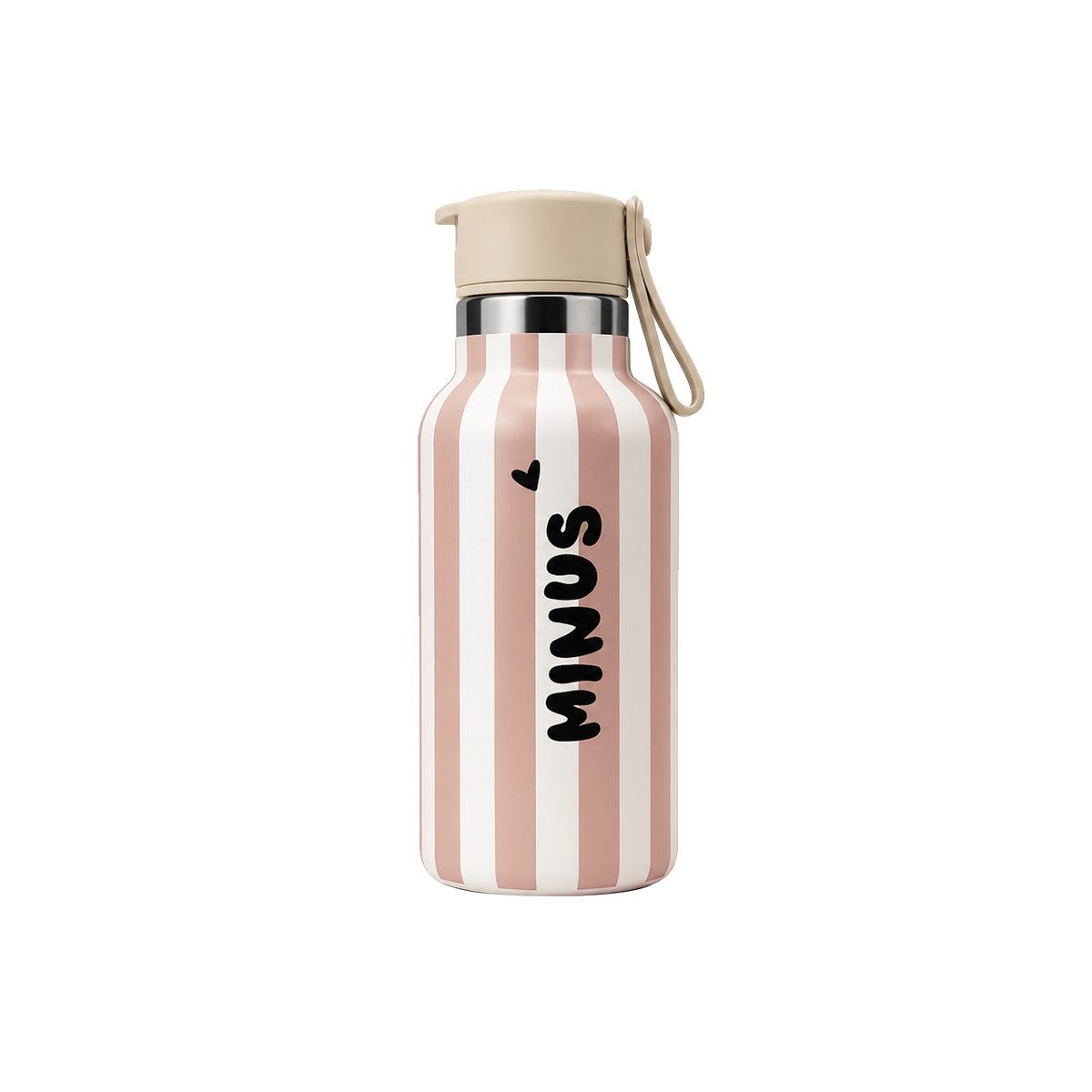 Gourde Minus Stripe Vieux Rose