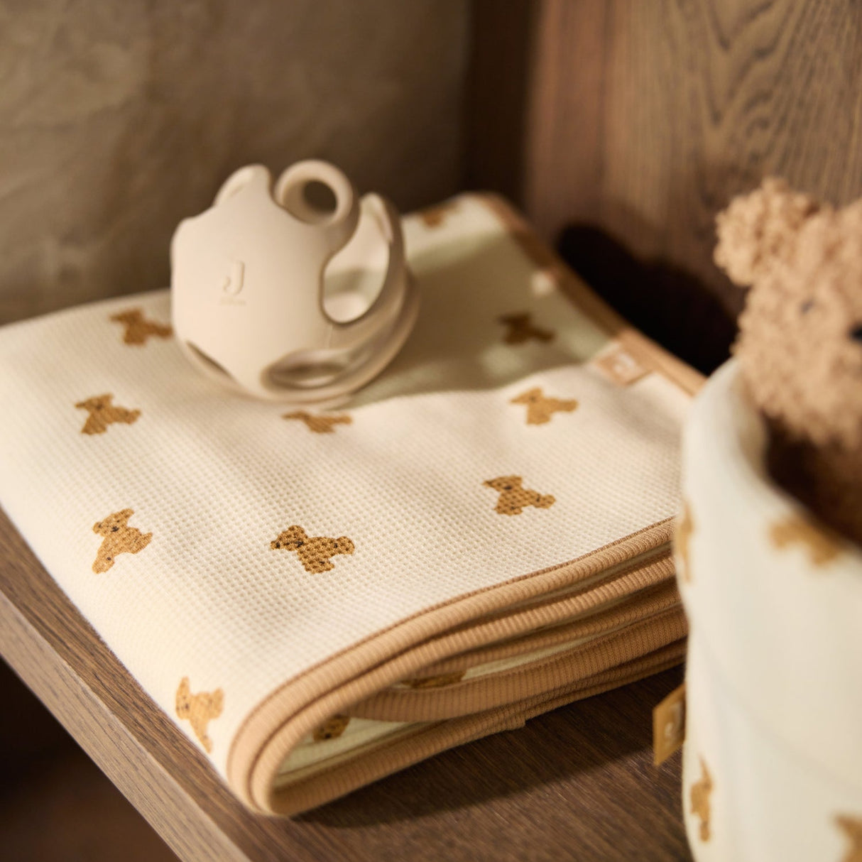 Grande couverture légère mini ourson teddy bear