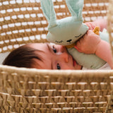 Hochet grelot lapin en coton bio