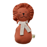 Hochet grelot lion en coton bio