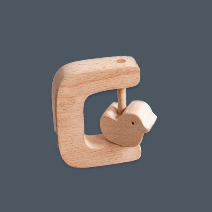 Hochet oiseau en bois