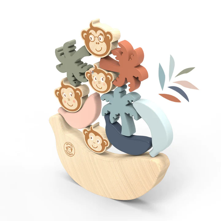 Jeu d'équilibre la famille singe