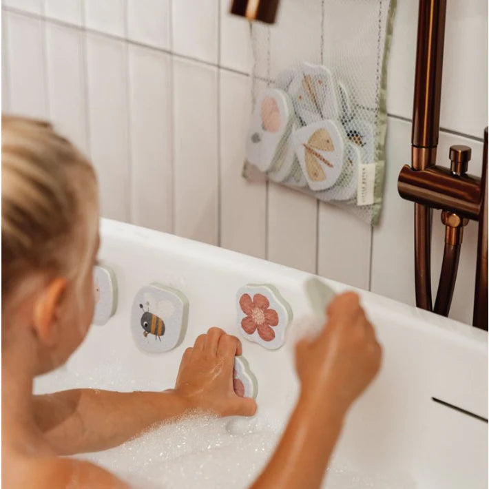 Stickers de bain en mousse - Flowers & Butterflies