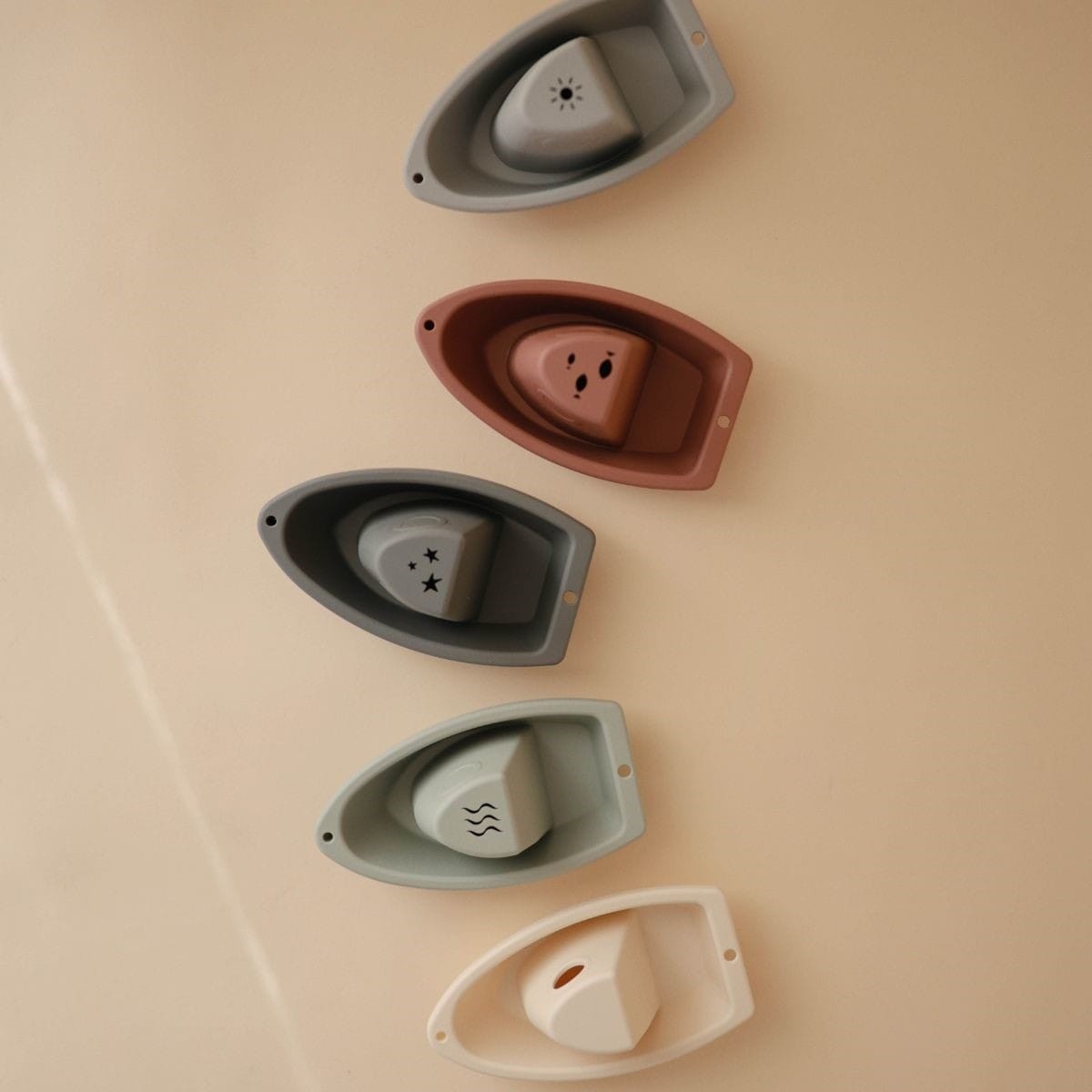 Lots de 5 bateaux - Mushie