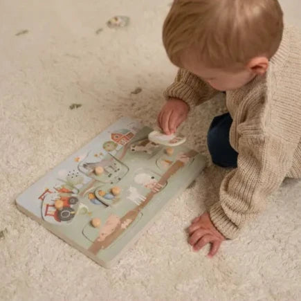 Puzzle sonore en Bois Animaux de la ferme