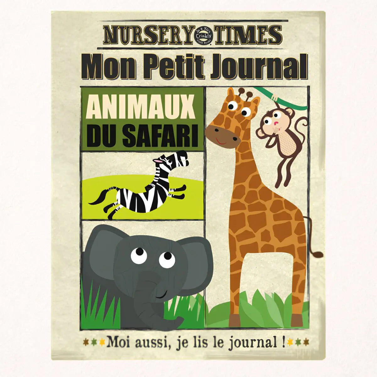 Livre "Mon journal en tissus animaux du safari"