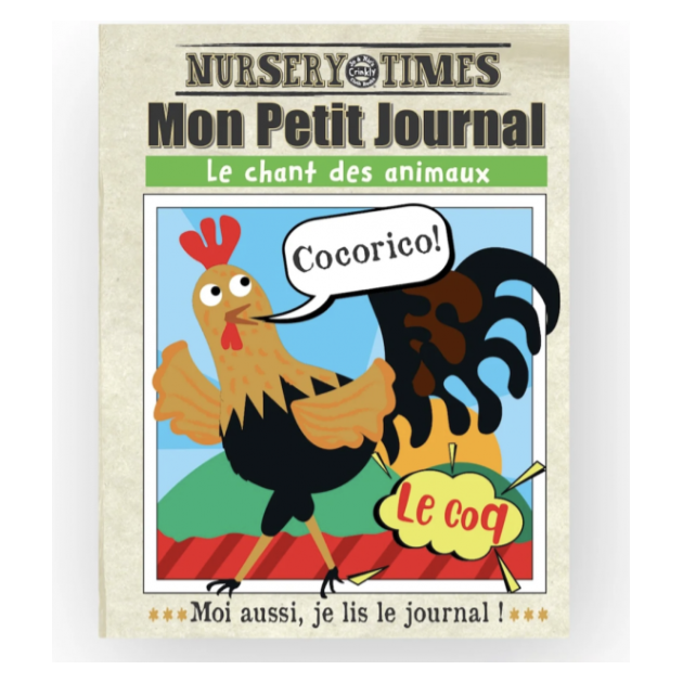 Livre "Mon journal en tissus le chant des animaux"