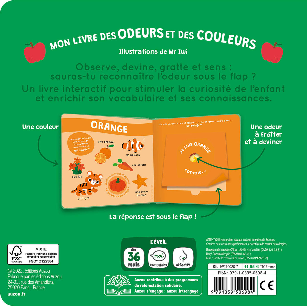 Mon livre des odeurs et des couleurs | Fruits en folie