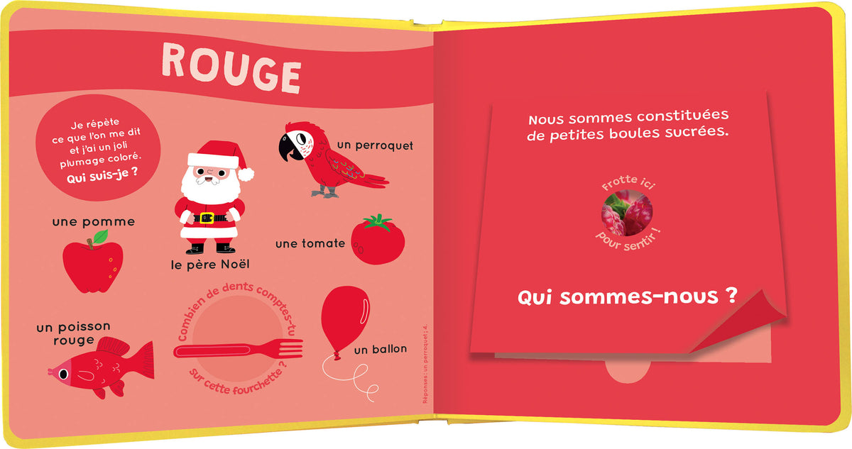 Mon livre des odeurs et des couleurs | Les premières odeurs