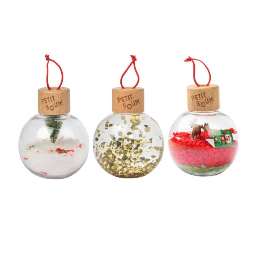 Boules de noël sensorielles Xmas - Petit boum