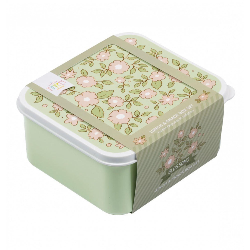 Lot de 4 boites à gouter fleurs
