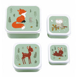 Lot de 4 boites à gouter forêt
