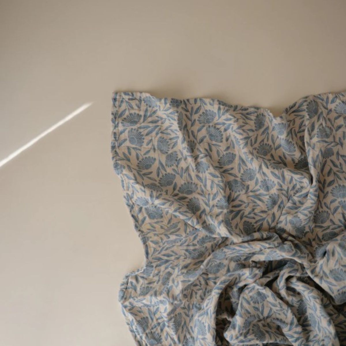 Maxi lange fleurs bleues