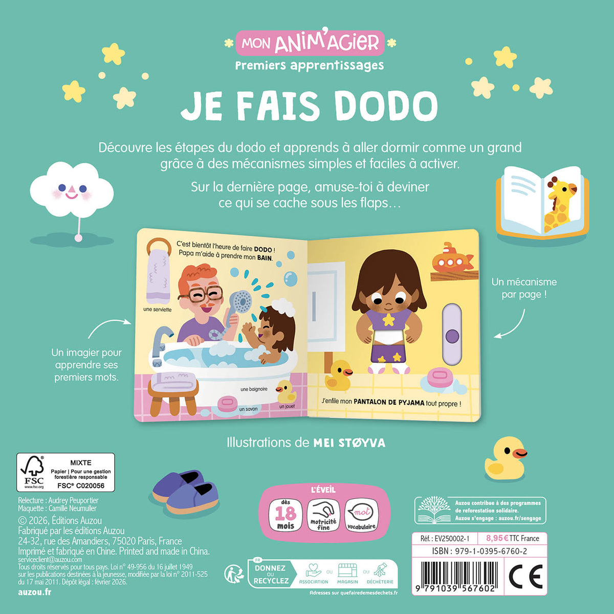 Livre mon anim'agier - Je fais dodo